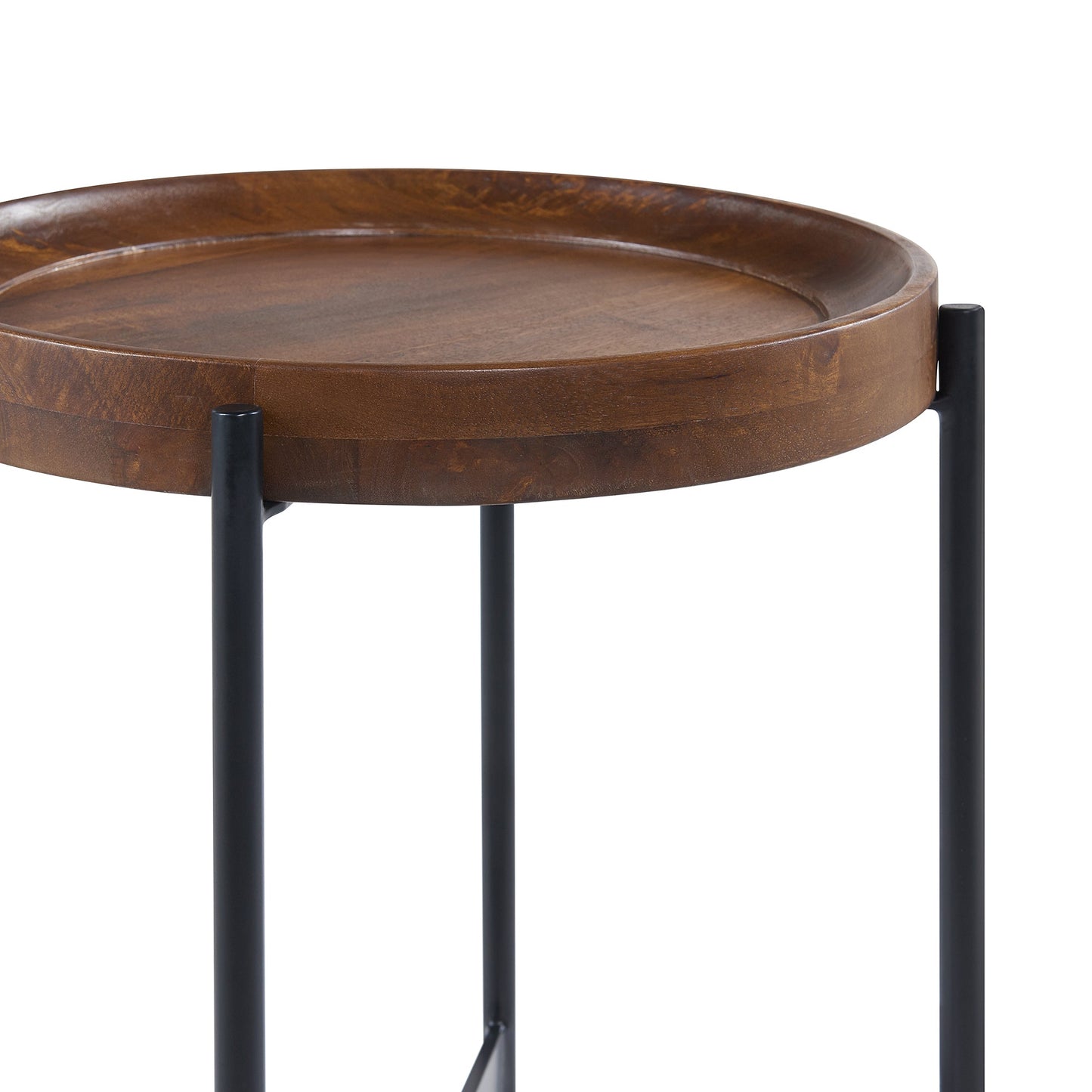 Brookline 20" Round End Table, Medium Chestnut